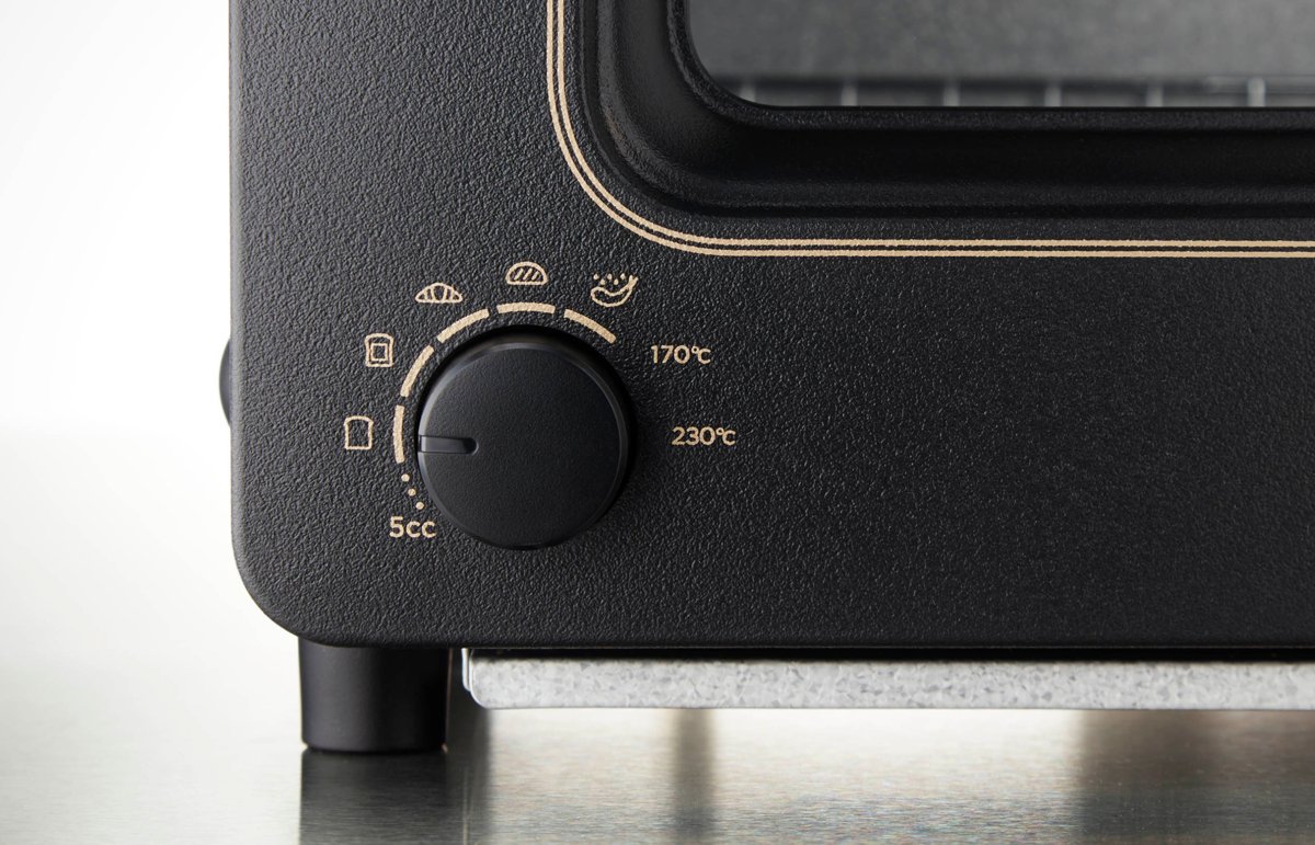 新型BALMUDA The Toasterのモード切り替えダイヤル(5ccの給水口付近)