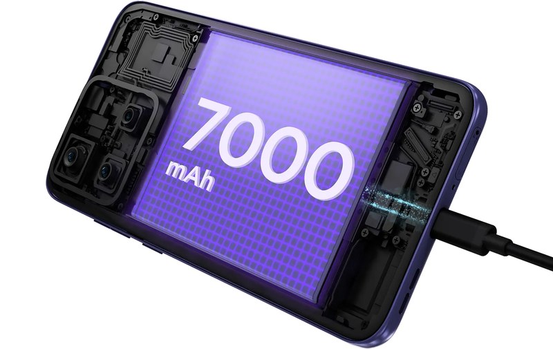 motorola edge 70 fusionの7000mAhバッテリーのイメージ
