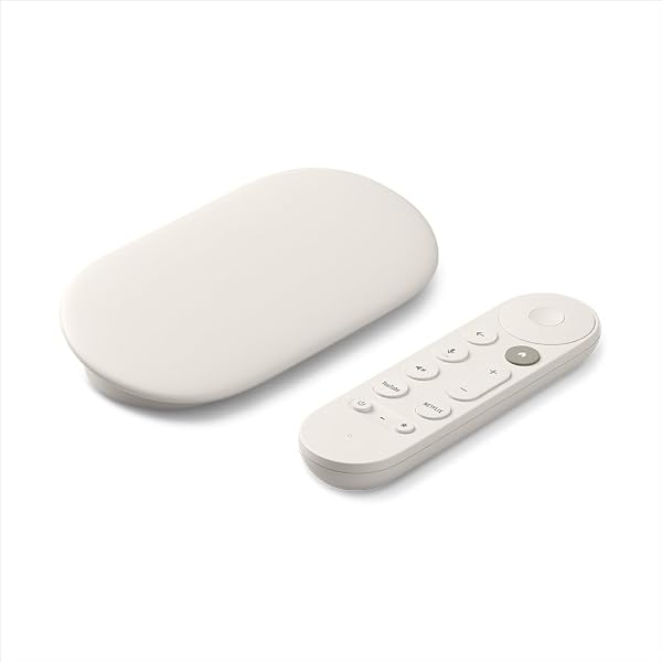 Google TV Streamer(4K)本体とリモコン